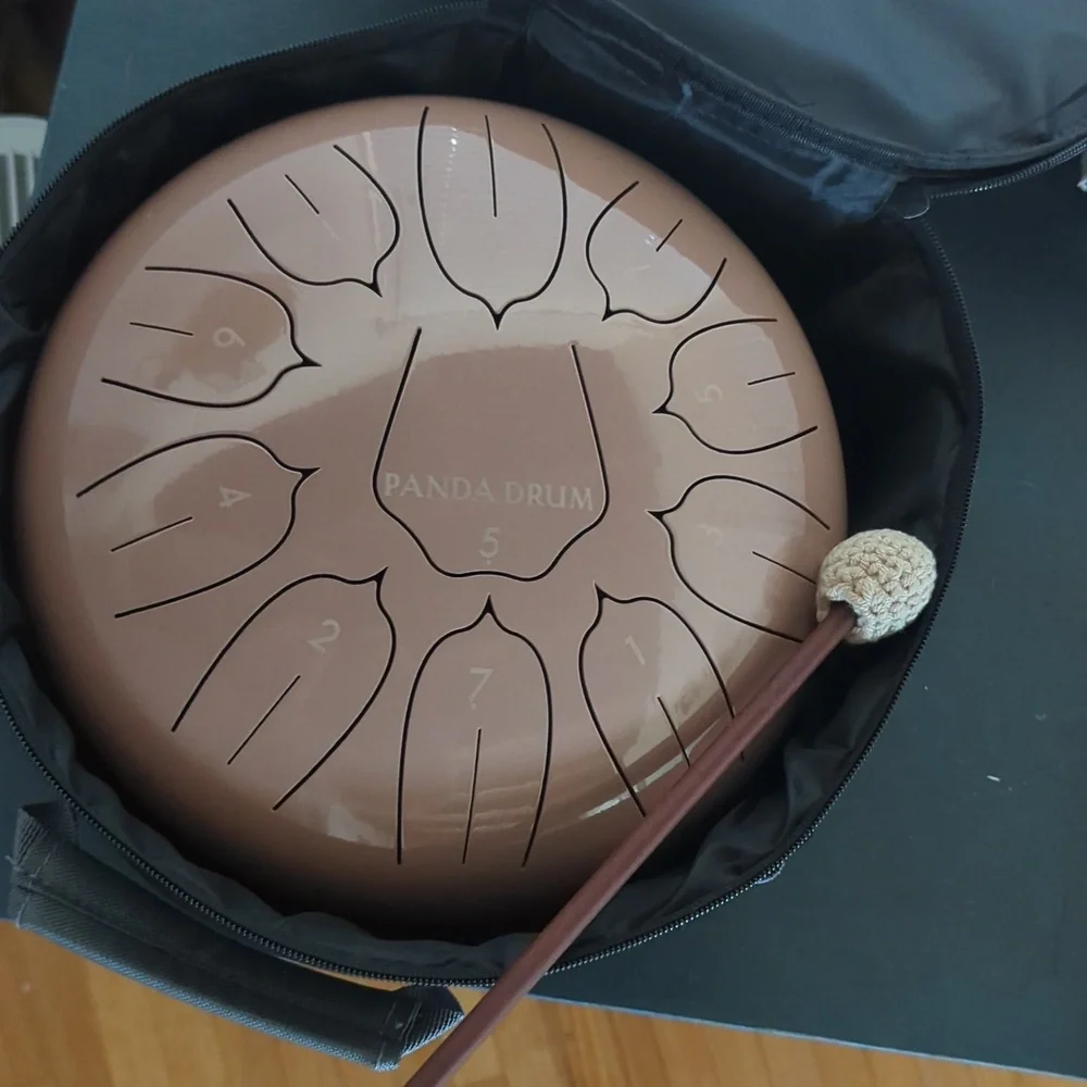🆕 Panda Drum Plus Steel Tongue Drum PINK TAN